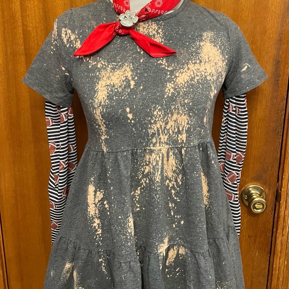 Grey bleached out dress - Picture 2 of 2